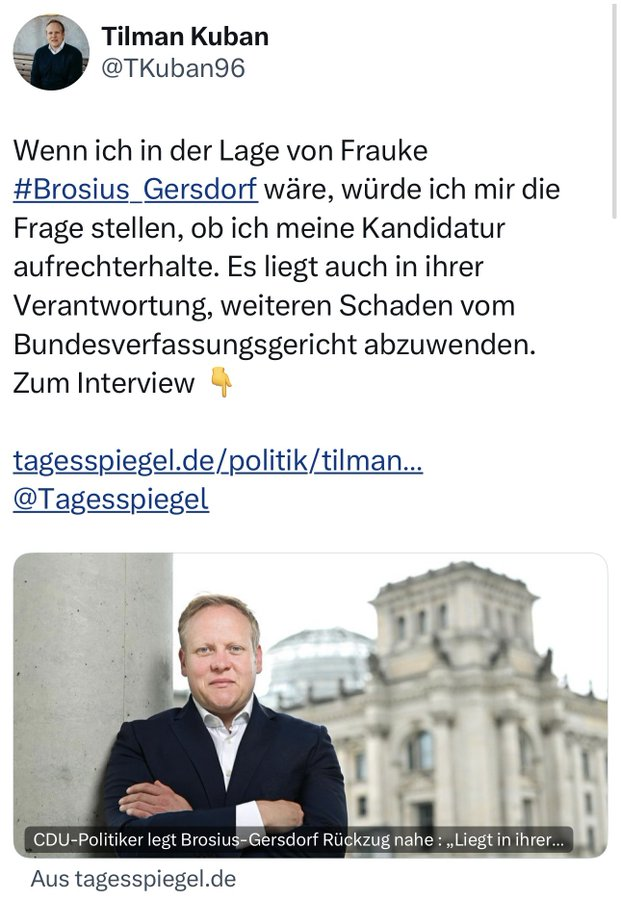 Nicoles44180590's tweet photo. Halt die Klappe Tilman #Kuban
Ihr wollt sie fertig machen, damit die #AfD euch nicht böse ist.
#BrosiusGersdorf darf nicht zurück ziehen https://t.co/4nFDxvyGSI