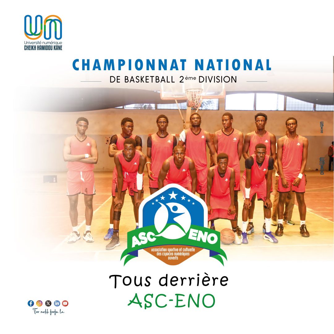 unchk_sn's tweet image. [#SPORTS] -🏀La section basketball de l’#ASCENO qualifie en 1/4 de finale pour la Coupe de la ligue face à l’équipe Don Bosco(68-60) !

À ce titre, notre équipe affrontera US Rail, équipe de 1ère division, ce mercredi 16 juillet à 18h, au Stadium Lat Dior de Thiès.

#Unchk_sn