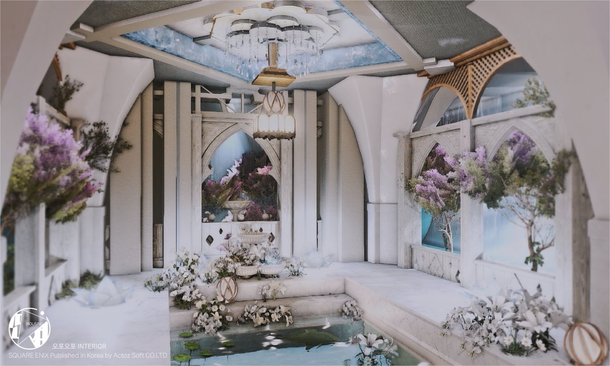 5_5ff14's tweet photo. #FF14ハウジング #FF14housing #FFXIV #하우징커미션 #오포오포_인테리어 #Commission #HousingEden 
*파판 하우징

[M size]

[Natural] 흰 꽃 신전
Color : 하얀눈색/p.좀비의 얼굴색/옅은 하늘색

https://t.co/6hFE7EEnmr https://t.co/spgotPedYy