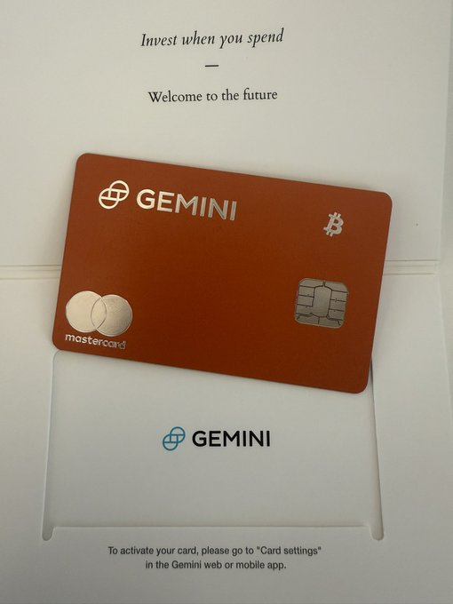 Best crypto product I've used in 2025?

Has to be the Gemini credit card.

I get to stack actual on-chain Bitcoin (that I can withdraw to my hardware wallet)

Just through my every day spending

Top 2 card in the world IMO. No brainer.