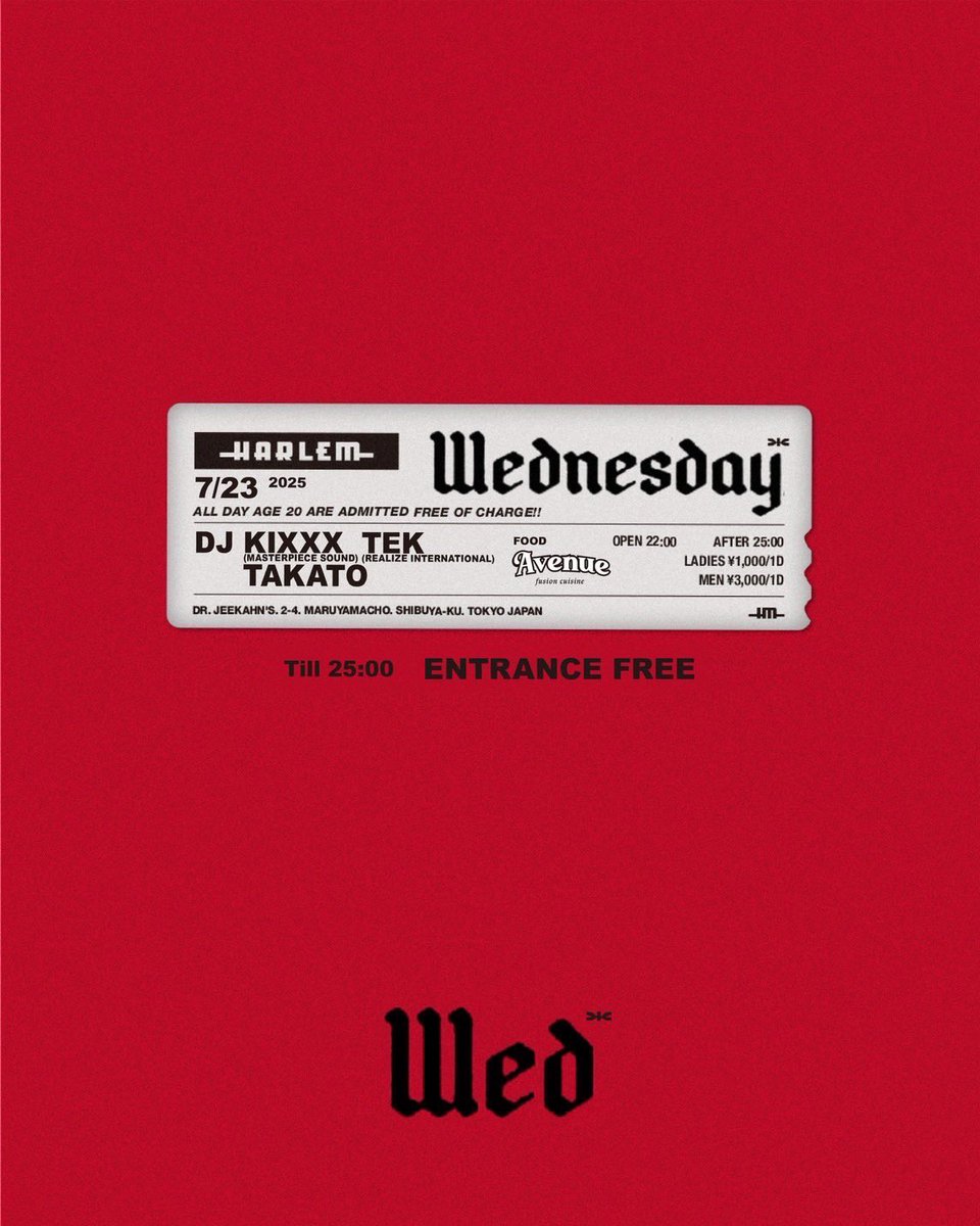 HARLEM (@club_harlem) on Twitter photo 【5時間MIX公開】
毎週水曜開催中の”Wednesday”から、DJ KIXXX (MASTERPIECE SOUND)とTEK (REALIZE INTERNATIONAL)による5時間 LIVE MIXをSoundcloudにて公開しました。
soundcloud.com/club_harlem/dj…
<a href="/DJ_KIXXX/">DJ KIXXX</a> <a href="/MASTERPIECE_SD/">MASTERPIECE_SOUND</a>
<a href="/TEKfromREALIZE/">TEKfromREALIZE</a> <a href="/Realize_Intl/">Realize Sound</a> 【5時間MIX公開】
毎週水曜開催中の”Wednesday”から、DJ KIXXX (MASTERPIECE SOUND)とTEK (REALIZE INTERNATIONAL)による5時間 LIVE MIXをSoundcloudにて公開しました。
soundcloud.com/club_harlem/dj…
<a href="/DJ_KIXXX/">DJ KIXXX</a> <a href="/MASTERPIECE_SD/">MASTERPIECE_SOUND</a>
<a href="/TEKfromREALIZE/">TEKfromREALIZE</a> <a href="/Realize_Intl/">Realize Sound</a>