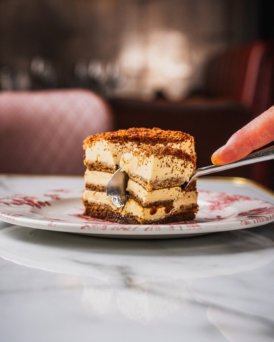 Our Caffè Rojano tiramisu layers Rising Ground coffee, 70% dark chocolate, rich St. Ewe yolk, Marsala &amp; mascarpone cream for the ultimate indulgence 💛