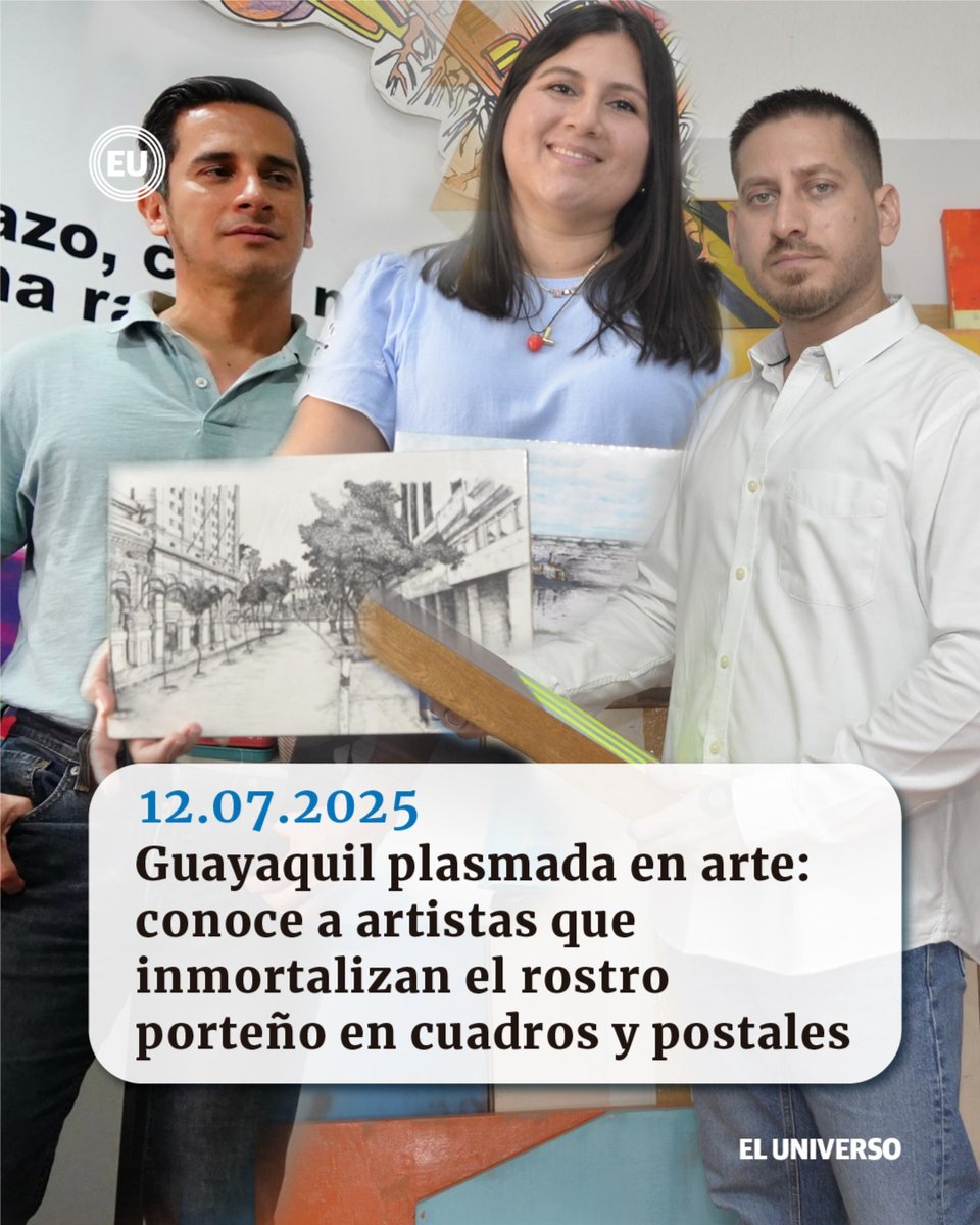 tecsud's tweet photo. Felicitamos a nuestro docente, Mgtr. Christian Cruz, por esta nota periodística del diario El Universo publicado el pasado 12 de julio, en la que resaltan su arte y cómo plasma en ella la esencia de la cultura guayaquileña. https://t.co/mMJHHYPLI1