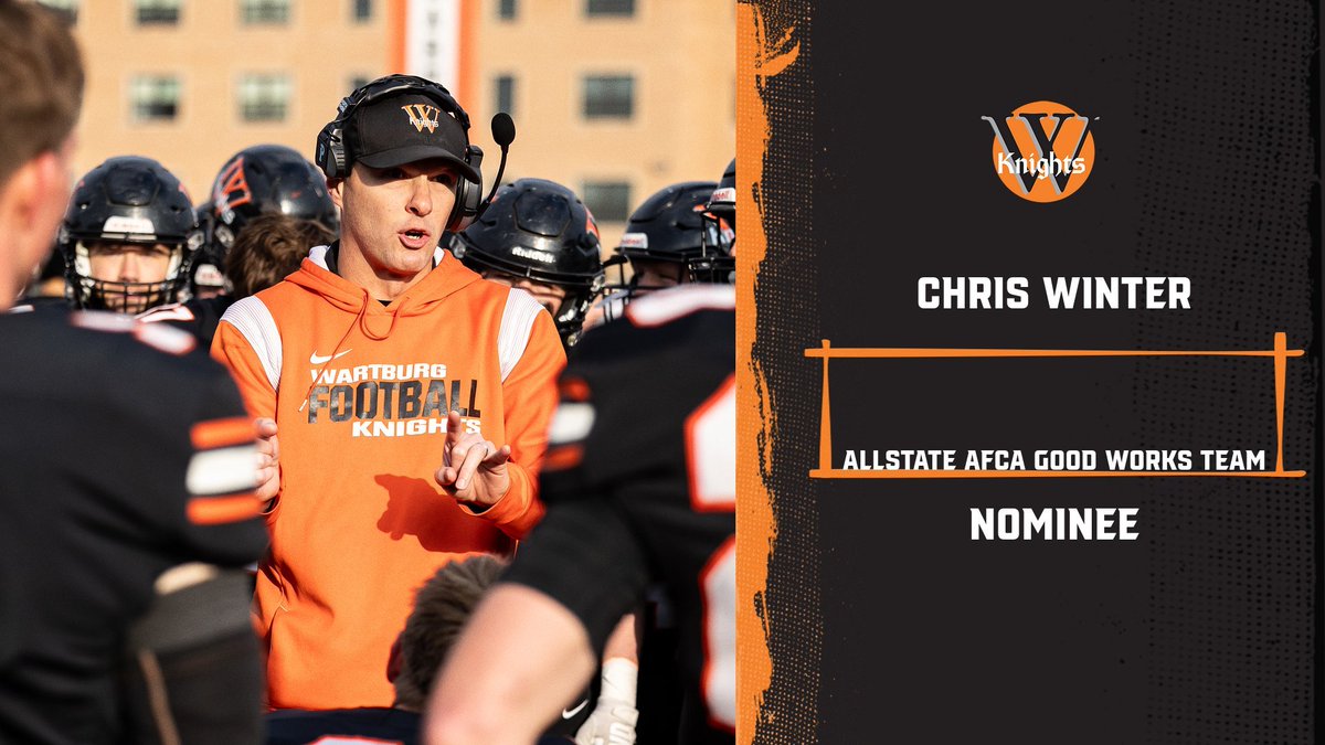 Chris Winter Nominated for Allstate AFCA Good Works Team!🔥

📰go-knights.net/news/2025/7/15…