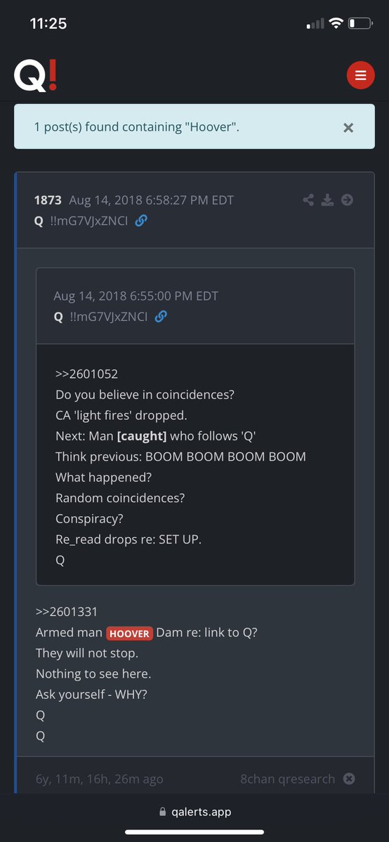 <a href="/MAGA_Punch/">MAGAPunch</a> wow!!! At this point on last nights show you said something about the Hoover Building being demolished “9/11 re-enactment?” Q post 1873 Dannnnng!!! 👀 Building 7?? You could be right!! And <a href="/Jonny_Q_17/">JonnyQ</a> with the “bugs” “entities” in that building…absolutely!!! Ashes to