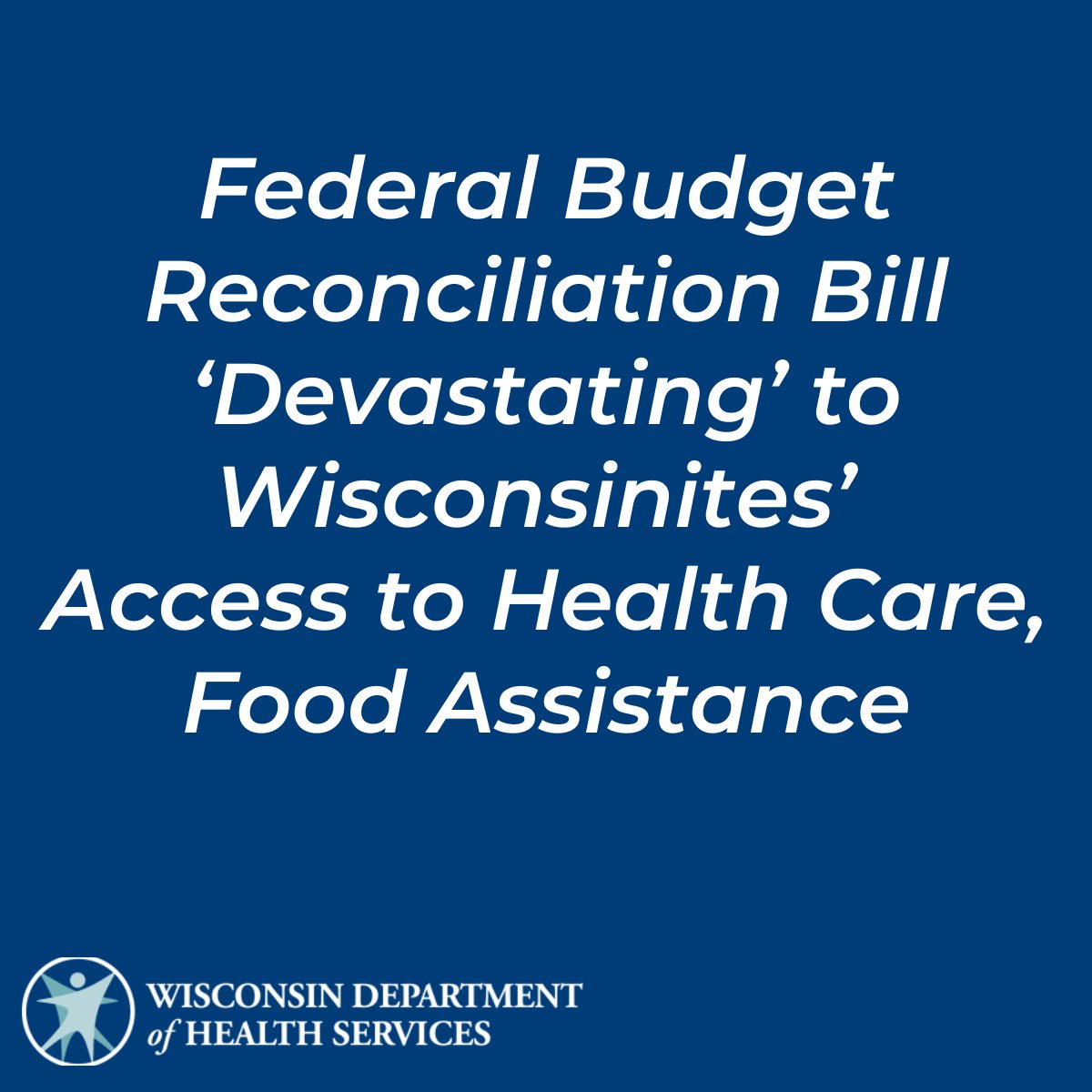 DHSWI's tweet image. "It's incredibly important for Wisconsinites to understand how the decisions being made by the president and Congress negatively impact the health and nutrition of families across the state.” Get details: dhs.wisconsin.gov/news/releases/…