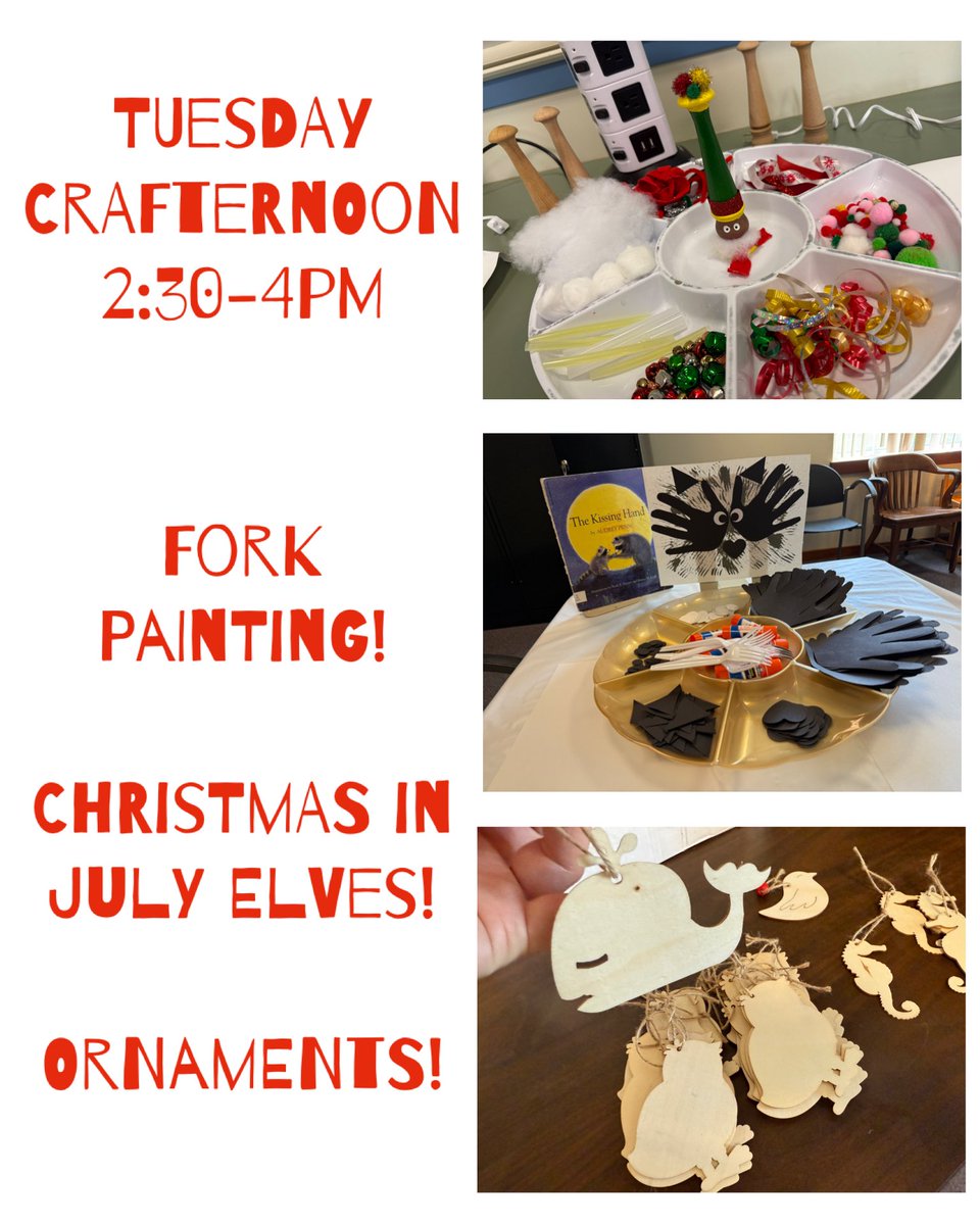 Today! Tuesday July 15th, 2:30-4pm. Ages 5-10 with an adult.