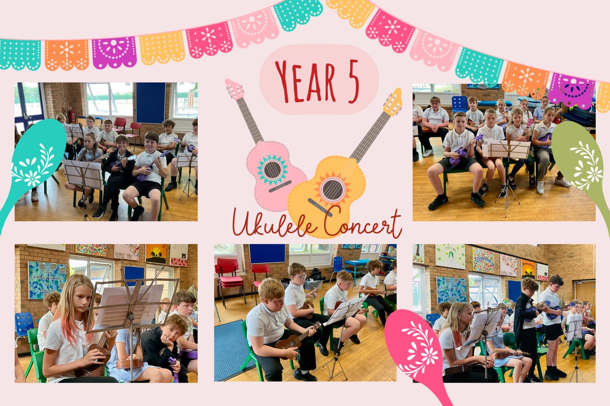 Year 5 absolutely shone in their ukulele concert today! 🌟
Their hard work and dedication throughout the year truly paid off — what a fantastic performance! 🎶👏
Huge well done to all involved! #ProudMoment #Ukulele #Year5Concert