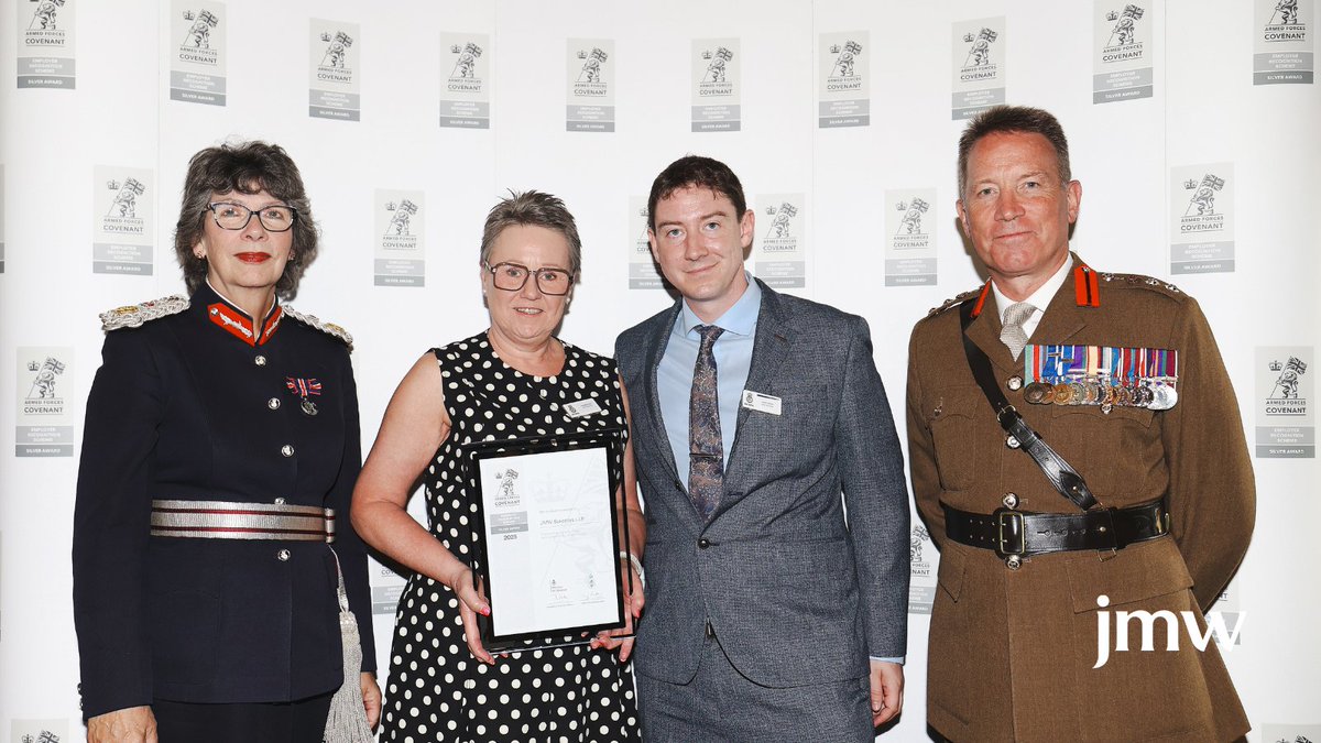 JMW Solicitors (@jmwsolicitors) on Twitter photo Amanda Marsh and James Sloane at the #EmployerRecognitionScheme Silver #Awards 2025 this week. 🏆
We are extremely proud to have received the Silver Award and are dedicated to advocating for the #ArmedForces and #Defence community. 👏 <a href="/amandamarsh2016/">Amanda-marsh</a> Amanda Marsh and James Sloane at the #EmployerRecognitionScheme Silver #Awards 2025 this week. 🏆
We are extremely proud to have received the Silver Award and are dedicated to advocating for the #ArmedForces and #Defence community. 👏 <a href="/amandamarsh2016/">Amanda-marsh</a>