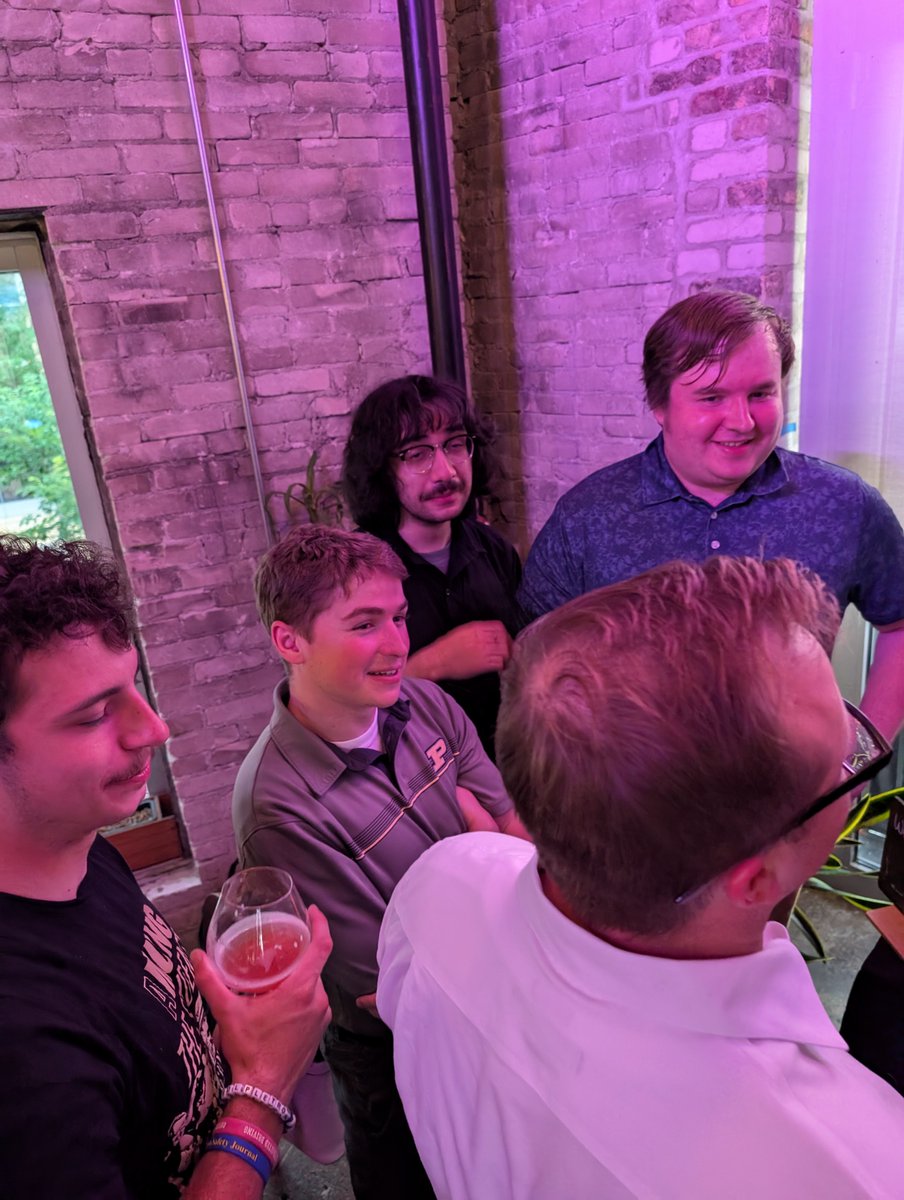 PurdueHSCI's tweet image. It was great reconnecting with alumni and making connections with current students at our Purdue Night at #HPS2025 last night! @hps_org #healthphysics #boilermakers #purdue #purdueuniversity #PurdueHHS