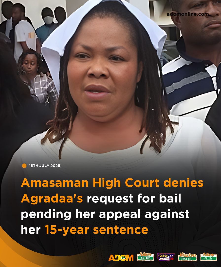 Ghanaian televangelist and founder of the Heaven Way Church, Evangelist Mama Pat, a.k.a Nana Agradaa, has made her first court appearance since receiving a 15-year prison sentence for charlatanic advertisement and defrauding by false pretence.

adomonline.com/high-court-den…

#AdomNews