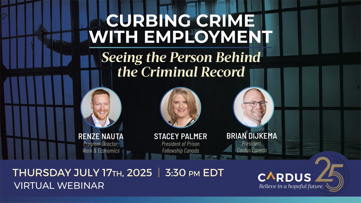 cardusca's tweet image. Having a criminal record can make it very difficult for a person to find good employment. Part of the problem is that the criminal record only tells a part of a person’s story. It can obscure the human person who is the subject of the criminal record. Join us this Thursday to…