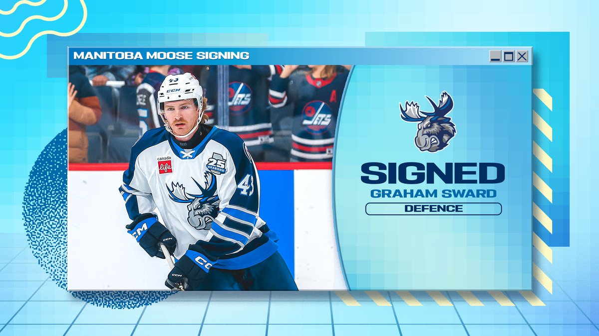 ManitobaMoose's tweet image. We've got FOUR signings to announce 📈
Forwards Kevin Conley and Chase Yoder, along with defencemen Ethan Frisch and Graham Sward have signed one-year contracts through the 2025-26 season.
Read more 🗞️| bit.ly/3UjRlKd