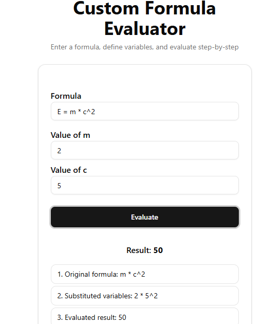 umeshsuwal_'s tweet photo. #LSPPDay45
Today, I learned to create a custom formula evaluator using math.evaluate() to parse and compute user-defined formulas with variables and values.
@lftechnology
#60DaysOfLearning2025 #LearningWithLeapfrog https://t.co/ybPVMFl8I4
