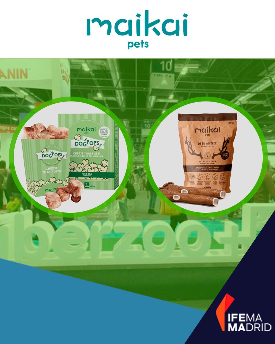 Iberzoo+Propet (@iberzoopropet) on Twitter photo ¡Maikai Pets estuvo presente en #IberzooPropet2025!
Descubre sus productos naturales para perros y gatos y conoce su gran novedad: ¡palomitas de queso! 🍿🐾
¡Gracias por acompañarnos en <a href="/IFEMA/">IFEMA MADRID</a> MADRID! ¡Maikai Pets estuvo presente en #IberzooPropet2025!
Descubre sus productos naturales para perros y gatos y conoce su gran novedad: ¡palomitas de queso! 🍿🐾
¡Gracias por acompañarnos en <a href="/IFEMA/">IFEMA MADRID</a> MADRID!