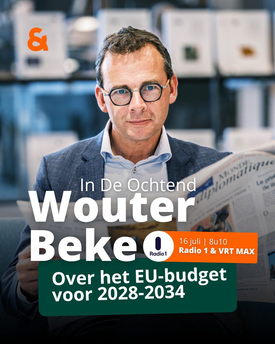 Morgen lanceert de Europese Commissie haar langverwachte plannen voor het Europees budget 2028-2034. 

🎙️ Je hoort me over het enorme belang hiervan om 8u10 in De Ochtend op <a href="/radio1be/">Radio 1</a>.