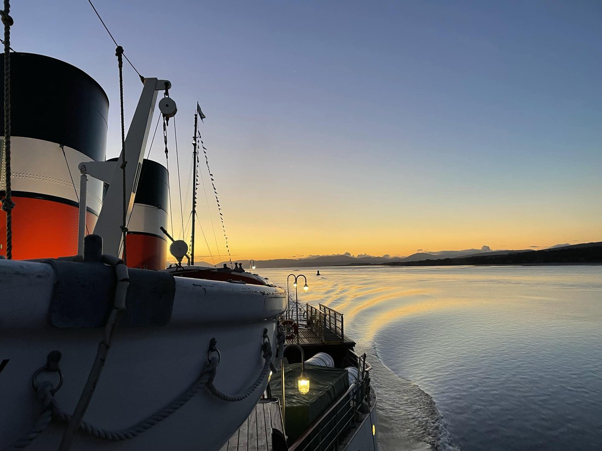 PS_Waverley's tweet image. 📷 PSPS Evening Cruise Round Bute 📷
Join us for a special fundraising evening cruise aboard the iconic Waverley this summer, in support of the Paddle Steamer Preservation Society’s Scottish Branch 📷
Take in the stunning views as we steam past Garroch Head, Inchmarnock and…