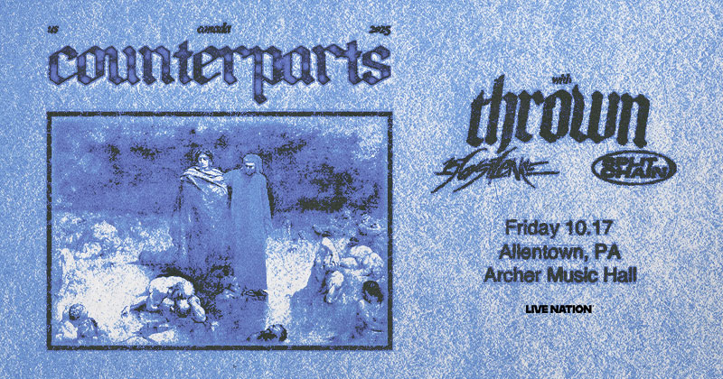 JUST ANNOUNCED! Counterparts are coming to Archer Music Hall on Friday, October 17, 2025! Presale starts Wednesday July 16 through Thursday July 17 at 10 PM — use code LIGHTS

🎟️:livemu.sc/44x4A0n