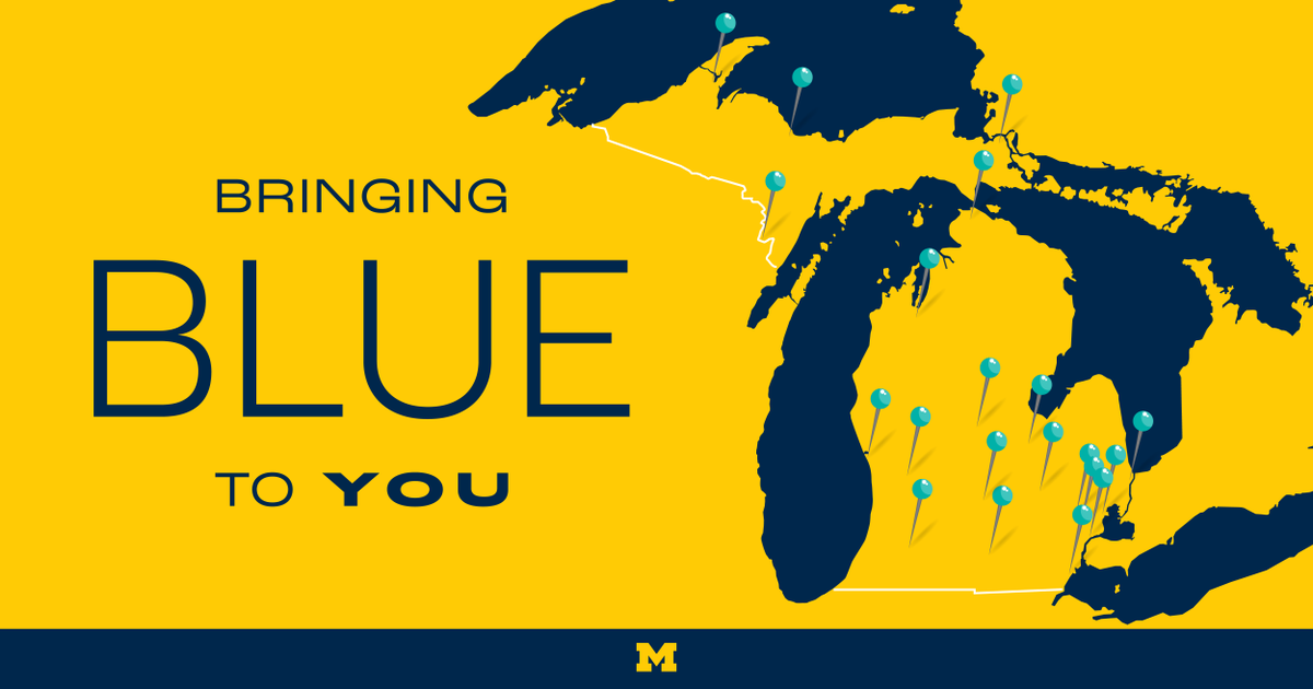 We can’t wait to visit cities all over Michigan for our Bringing Blue to You prospective student events for high school seniors. Sign up for an event near you to learn more about U-M and how to apply! myumi.ch/n1rze #GoBlue