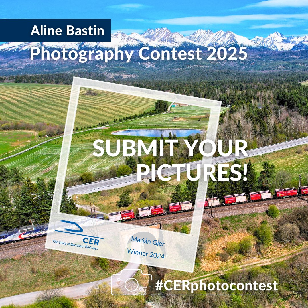 CER_railways's tweet image. 3, 2, 1... 📸The Aline Bastin Photography Contest 2025 Edition is now open!
🚄The #CERphotocontest seeks to find the 3 best pictures highlighting the modern, environmentally-friendly and human dimensions of railways.
Submit your best pictures👇
cer.be/contest