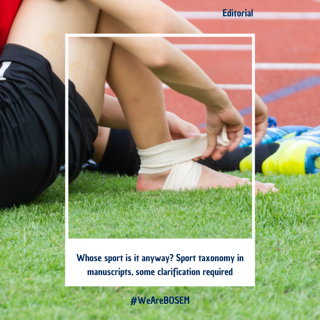 BMJ Open Sport & Exercise Medicine (@bmjopensem) on Twitter photo Editorial by Anderson and Lystad!
Injury and illness surveillance data must be consistently collected and accurately classified.
Here at BOSEM we can educate our editorial board and institute editorial policies to ensure adequate reporting in future publications. 
🤔 But how Editorial by Anderson and Lystad!
Injury and illness surveillance data must be consistently collected and accurately classified.
Here at BOSEM we can educate our editorial board and institute editorial policies to ensure adequate reporting in future publications. 
🤔 But how