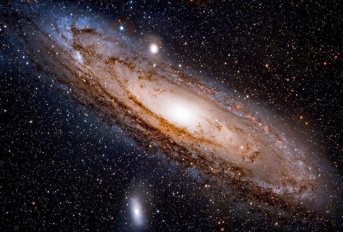 sarahsalviander's tweet image. It's hard to fathom that our nearest major galactic neighbor is 2.5 million light-years away. This is the tip of the distance iceberg. The scale of the observable universe is staggering.
And these are but the outer fringe of his works;
how faint the whisper we hear of him!
Who…
