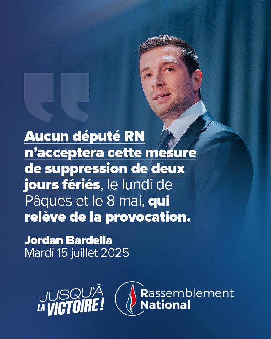 RNational_off's tweet photo. 🔴 Immigration, contribution à l'UE, aides au développement… Toutes ces économies de bon sens ont été balayées par François Bayrou, qui préfère s’en prendre à la France du travail !

Les députés du @groupeRN_off ne laisseront jamais passer cette provocation et cette attaque directe contre notre histoire.

▶️ Dites STOP : https://t.co/1frcZRI6l8
