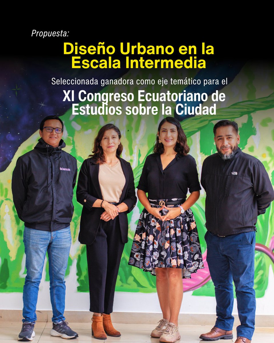 Nuestra propuesta, titulada “Diseño Urbano en la Escala Intermedia”, presentada por docentes de la carrera de Arquitectura Sostenible de Ikiam, con el apoyo de colegas de la Universidad Central del Ecuador, ha sido seleccionada como gandora para ser uno de los ejes temáticos del