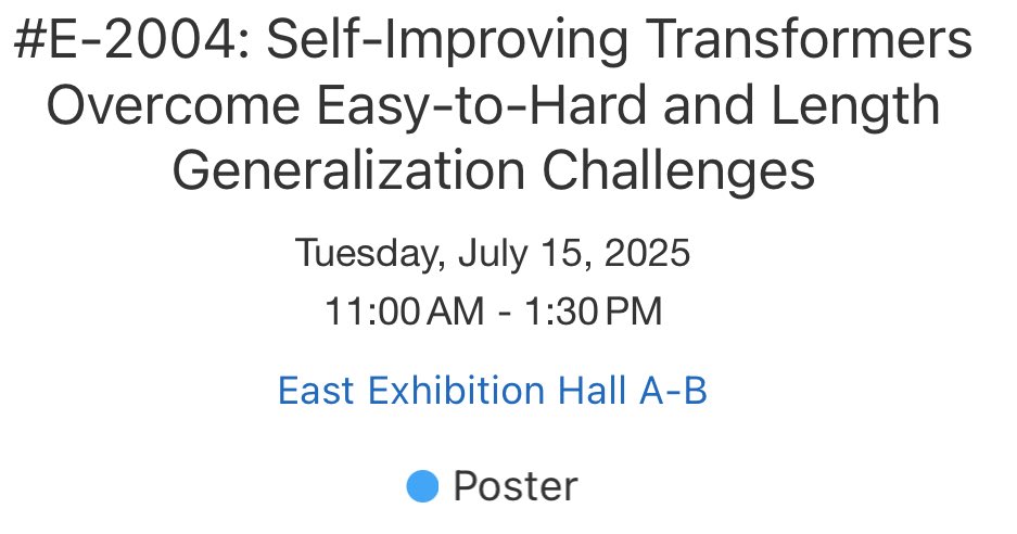 Kangwook_Lee's tweet image. If you're at ICML, check out our posters 😄!
11 am: @nayoung_nylee will talk about “self improvment" techniques to solve length generalization!
4:30 pm: Kevin, Wonjun and @yzeng58 will present theoretical/empirical analysis of PEFT methods for SSMs & a new method!