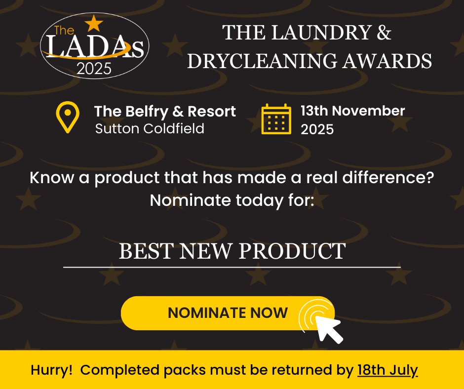 LAST CALL!
Know a product that's making a real difference to the industry? 🌟 Nominate it for Best New Product at #LADAs2025! 🏆

But hurry! Submissions must be received by July 18th!

Nominate today:
megevents.co.uk/ladas-event/la…