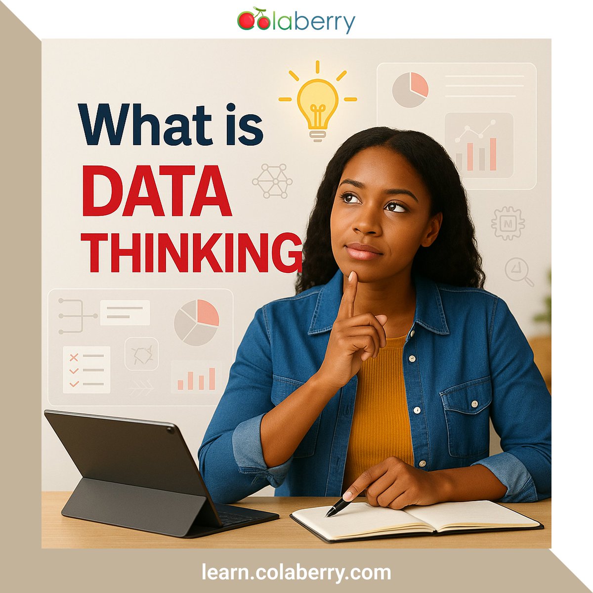 ColaberrySODA's tweet image. Data thinking isn’t about knowing fancy tools.
It’s about learning to think in numbers, patterns, and outcomes.

And yes — you can learn it even without a tech background.
Start your journey → learn.colaberry.com

#DataThinking #Colaberry #ThinkWithData