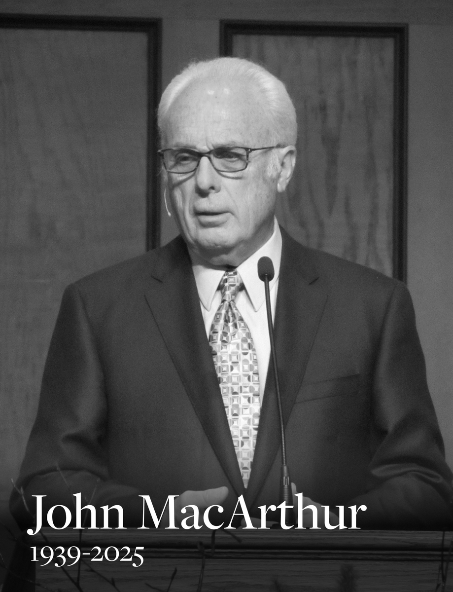 Joining with his family and his church, we mourn the passing of Pastor John MacArthur.
