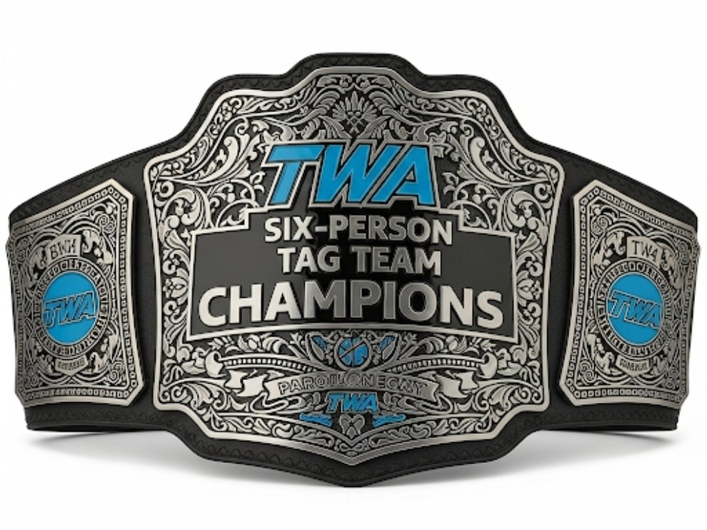 Introducing the TWA Six-Person Tag Team Championships!

Teams may be any mix of men, women, or any other gender specification. Champions will be crowned at our first super show later this year!