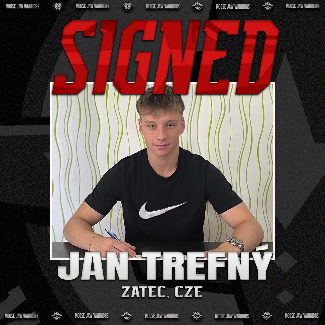 🚨SIGNING ALERT🚨

The Moose Jaw Warriors have signed import forward, Jan Trefny to a WHL Scholarship and Development Agreement. 

Read More🔗 chl.ca/whl-warriors/a…