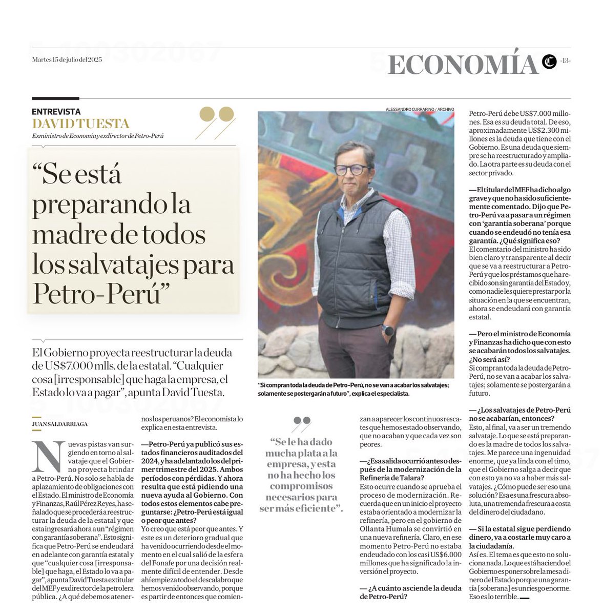 Se está preparando la madre de todos los salvataje a para Petroperú