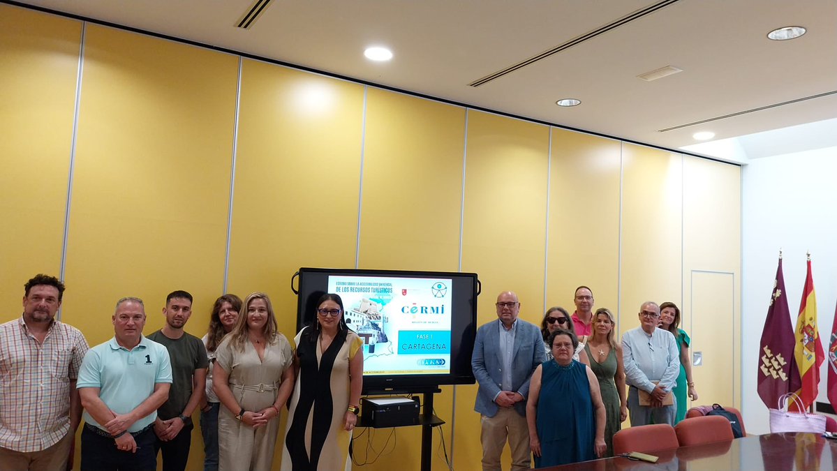 CERMI REGION DE MURCIA (@cermimurcia) on Twitter photo Esta mañana hemos presentado los resultados de los informes de accesibilidad en recursos turísticos realizados en los Aytos de Cartagena y de San Javier gracias al Convenio de Colaboración con <a href="/TurismoRM_/">Consejería Turismo, Cultura, Juventud y Deportes</a> <a href="/EvaReverte/">Eva Reverte</a> que permitirá un turismo inclusivo para tod@s las personas. Esta mañana hemos presentado los resultados de los informes de accesibilidad en recursos turísticos realizados en los Aytos de Cartagena y de San Javier gracias al Convenio de Colaboración con <a href="/TurismoRM_/">Consejería Turismo, Cultura, Juventud y Deportes</a> <a href="/EvaReverte/">Eva Reverte</a> que permitirá un turismo inclusivo para tod@s las personas.