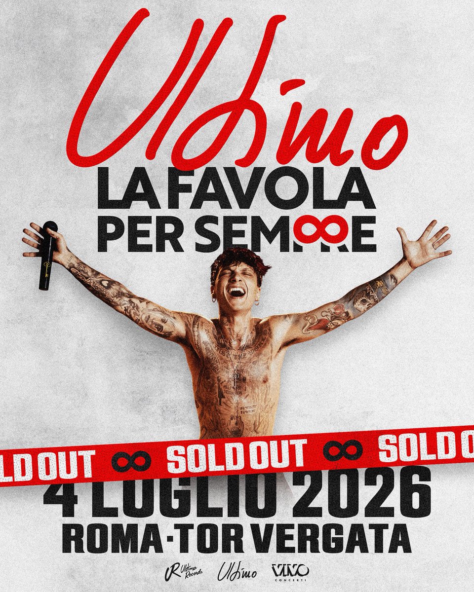 IlVeroUltimo's tweet image. • BENVENUTI NELLA STORIA •
Sold out in 3 ore.
250.000 biglietti venduti per quello che sarà il concerto più grande di sempre.
Io sento una missione e ti giuro che andrò a meta
Cantare in pieno inverno per dar la primavera
Noi siamo ULTIMO ♾️❤️