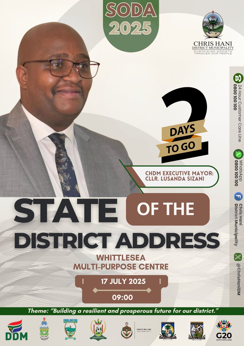 📷 2 Days to Go!
#2DaysToGo
#CHDMAtWork
#SODA2025
#ServingOurCommunitiesBetter
#CommunityEngagement