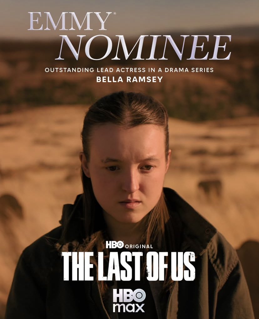 TLOUSource's tweet image. Bella Ramsey has been nominated for an Emmy! Outstanding Lead Actress in a Drama Series #TheLastofUs