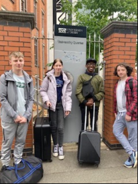 Four of our amazing Year 10 students were delivered to the University of Derby this morning for a 3 day student experience residential.  

We can't wait to hear all about their academic and social activities over the next few days.