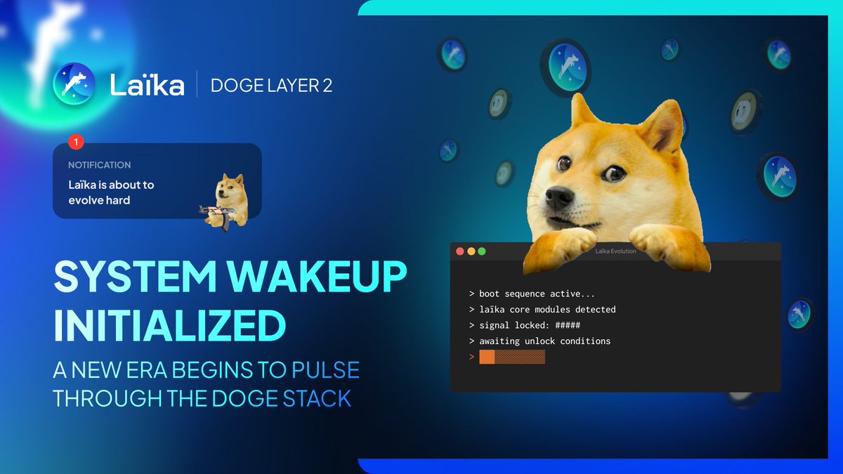 Laika_Layer2's tweet image. Laïka isn’t just a chain or a product anymore.
It’s a Super App engine booting inside the Dogecoin network.
Major Announcement really soon.