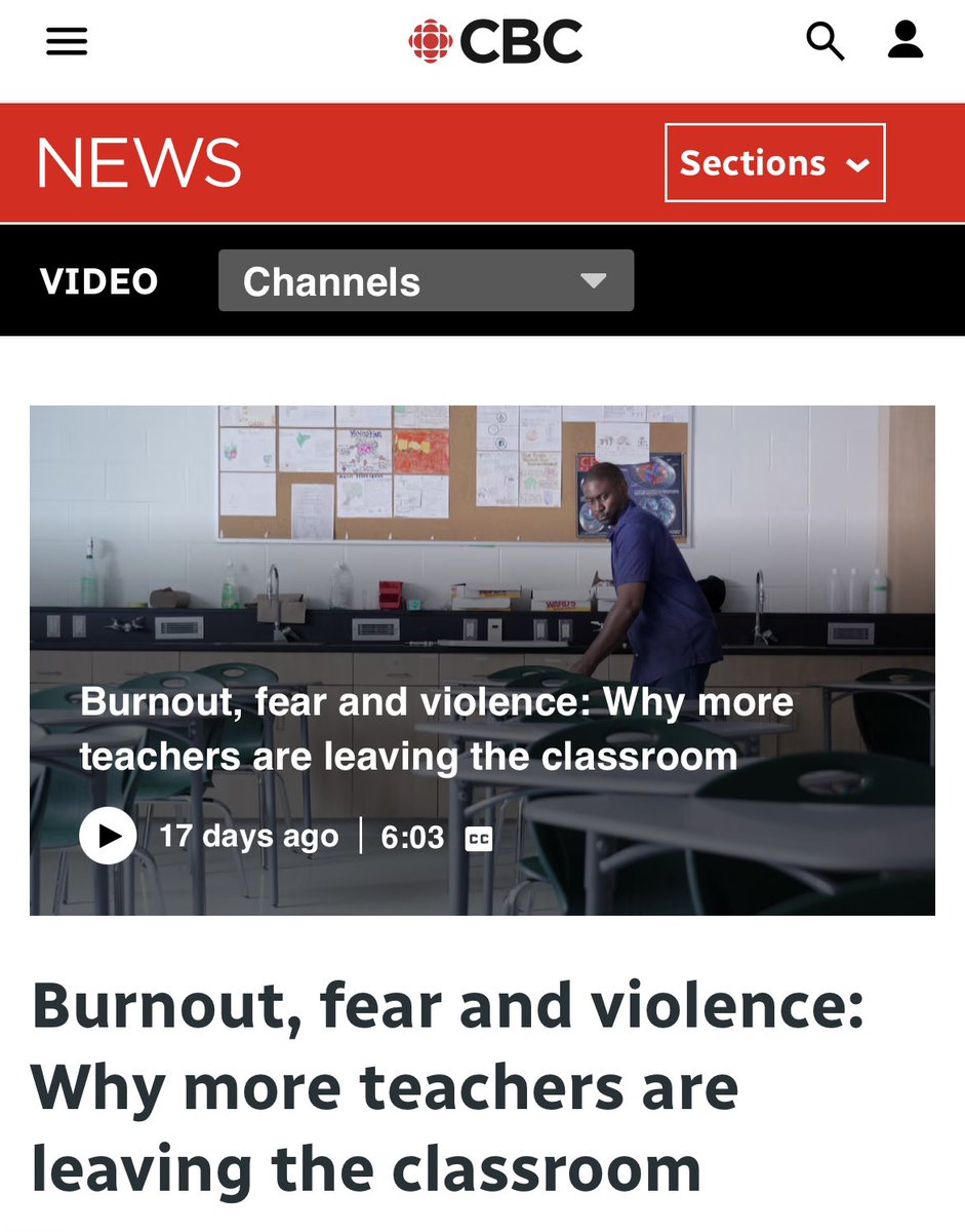 MmeLockhartLDS's tweet image. “Educators say Canada's teacher shortage is at a crisis level. As CBC’s Deana Sumanac-Johnson explains, it’s less about attracting new teachers to the profession and more about retaining the ones who are already working.” @deanasumanac
As a teacher with over 20 years of…