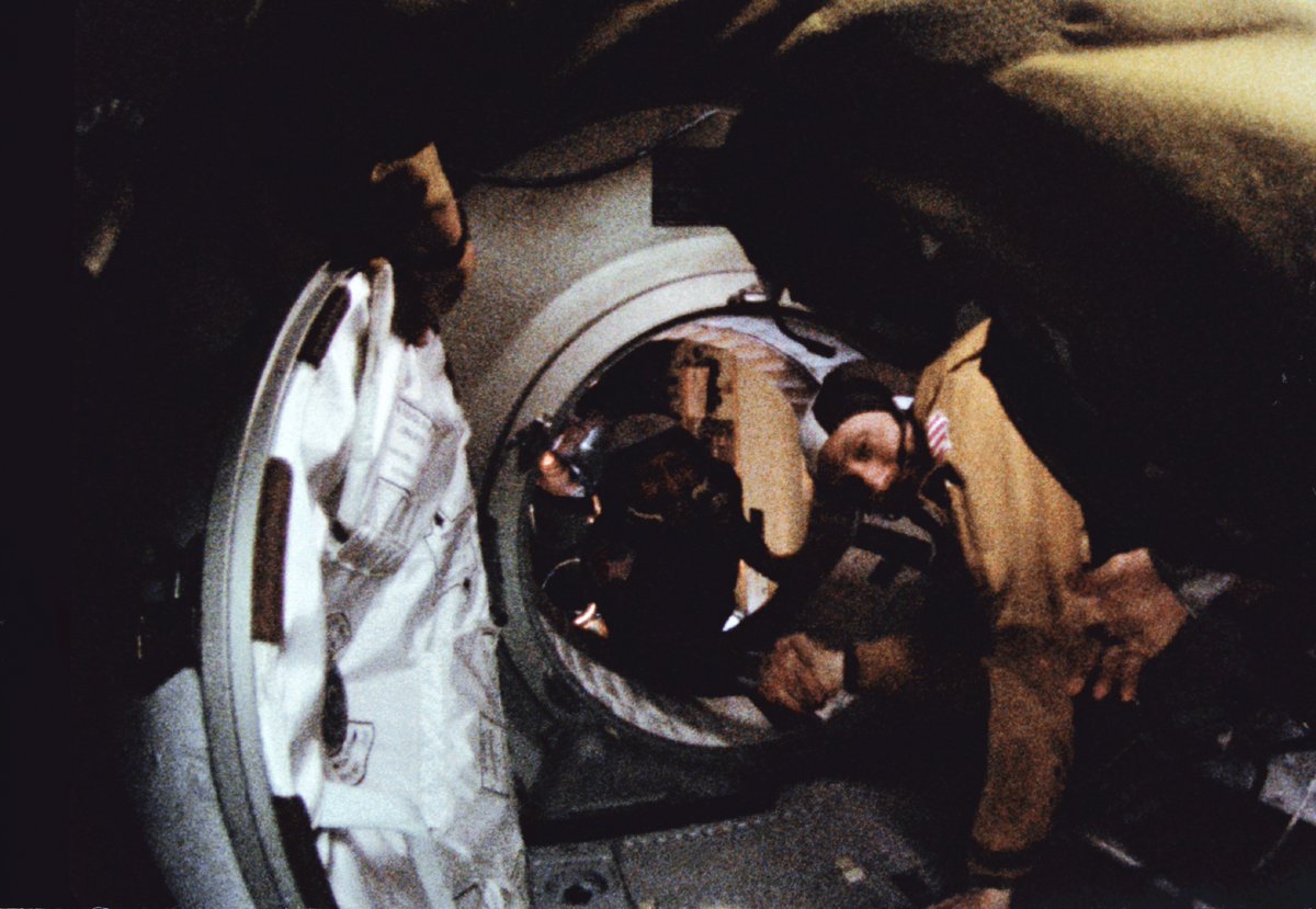 Fifty years ago today, an Apollo spacecraft launched into space and days later, docked with a Soyuz spacecraft for the first time. <a href="/NASA/">NASA</a> astronaut Thomas Stafford and cosmonaut Alexei Leonov shook hands in space on July 17 and paved the way for future cooperation on the space