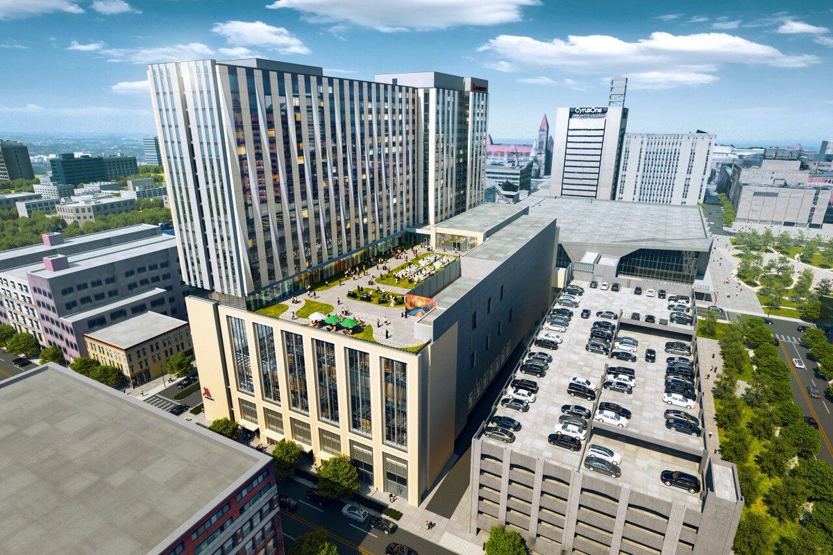 andrewrowan128's tweet image. NEW: Cincinnati's new convention center hotel will be a Marriott. @WCPO
~700 rooms
62k sq ft of meeting space
17k sq ft event terrace
The hotel will connect to the convention center by a skybridge wcpo.com/news/local-new…