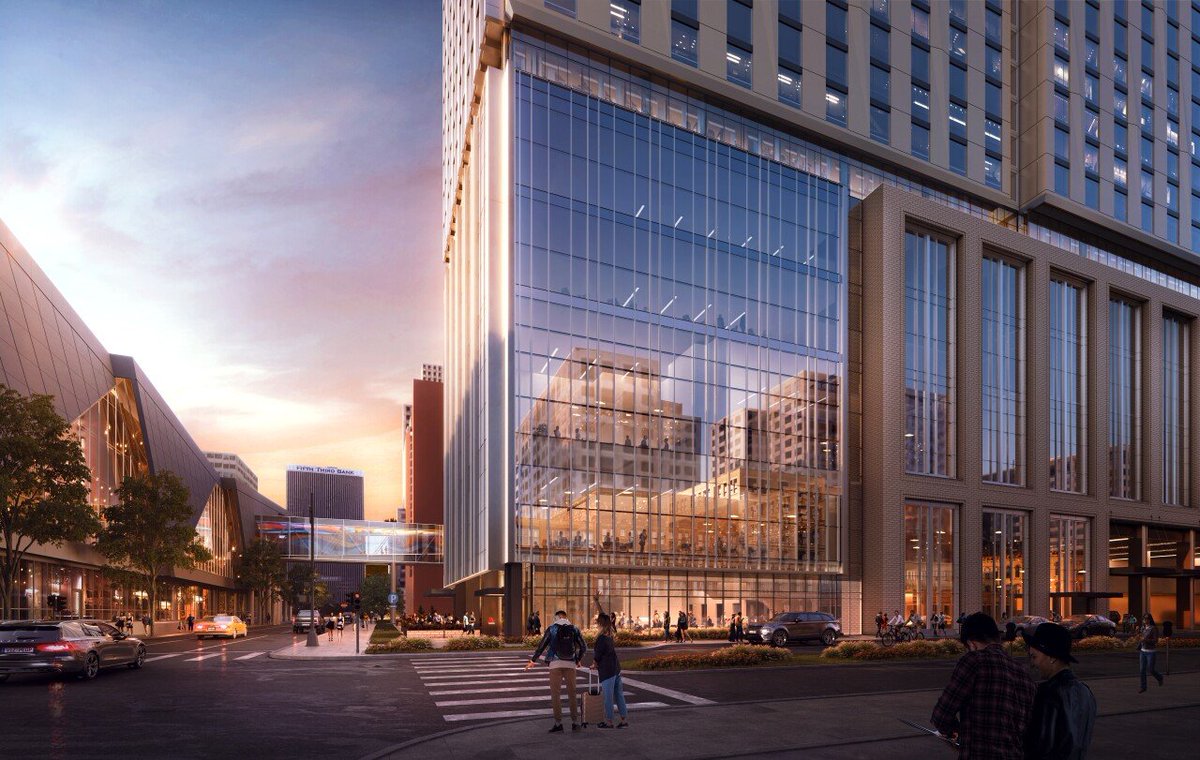 andrewrowan128's tweet image. NEW: Cincinnati's new convention center hotel will be a Marriott. @WCPO
~700 rooms
62k sq ft of meeting space
17k sq ft event terrace
The hotel will connect to the convention center by a skybridge wcpo.com/news/local-new…