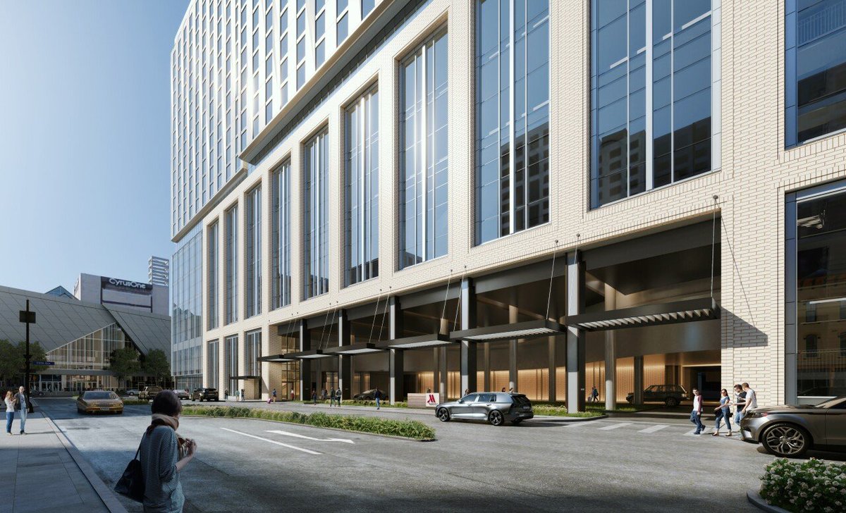 andrewrowan128's tweet image. NEW: Cincinnati's new convention center hotel will be a Marriott. @WCPO
~700 rooms
62k sq ft of meeting space
17k sq ft event terrace
The hotel will connect to the convention center by a skybridge wcpo.com/news/local-new…