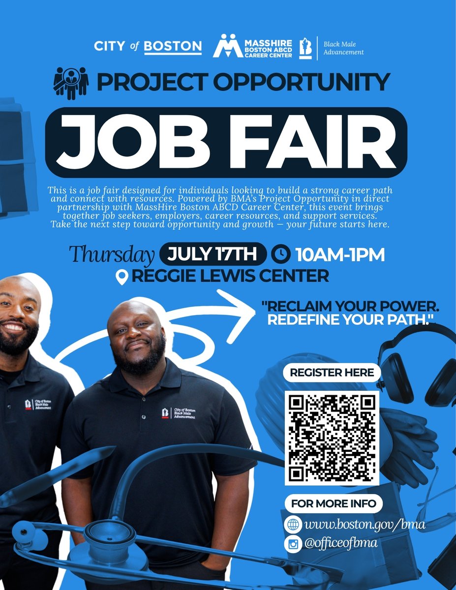 Join us Thursday for the Project Opportunity Job Fair! This is a great opportunity to connect with job seekers and share more about our programs and services.