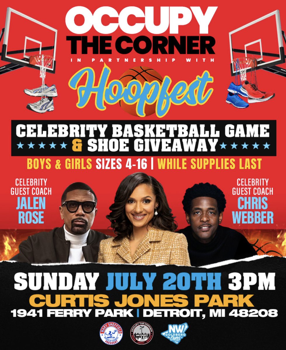 MsMarySheffield's tweet image. Occupy the Corner x HOOPFEST is back! 🔥

We&apos;re teaming up once again with NW Goldberg Cares for a day full of family fun, basketball games, and free sneaker giveaways! 

No registration is necessary for shoes, they will be available while supplies last. 🏀
