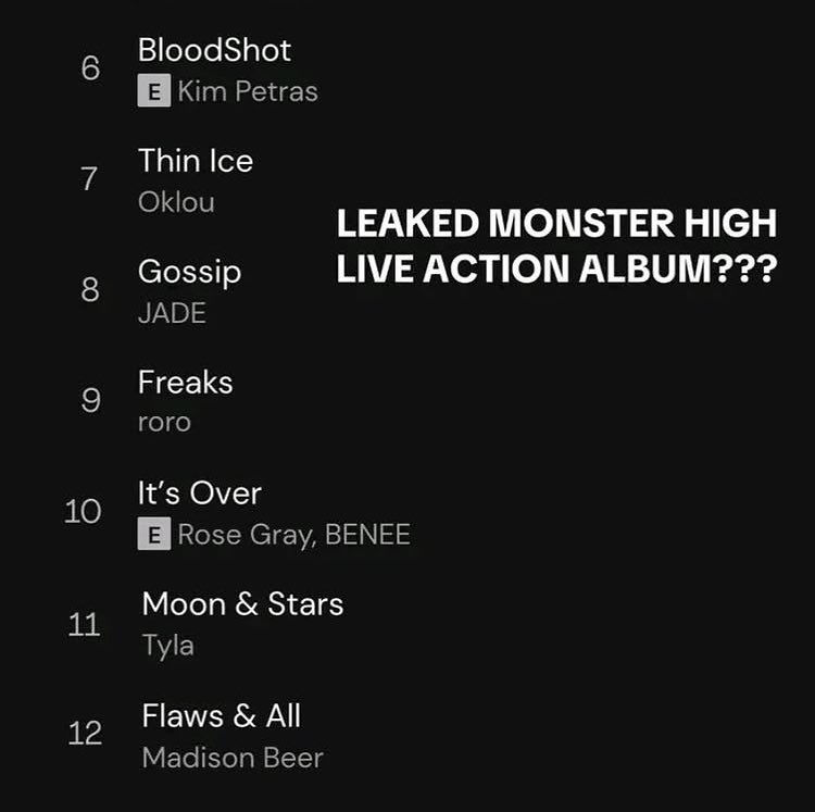 madisonssinfo's tweet image. 📸 | @madisonbeer Might potentially be on the monster high album with a song called ‘flaws and all’ 👀
- Follow us (@madisonssinfo & @starlitfeeds) for more updates like this! 🎵