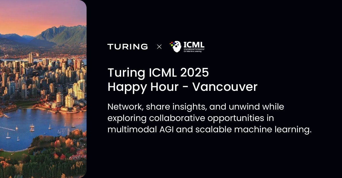 Turing (@turingcom) on Twitter photo .<a href="/jonsidd/">Jonathan Siddharth, Turing</a>'s ICML talk sparked great conversations on the future of AI evaluation all over the show floor.
If you missed it, swing by booth 407 to meet Turingâs technical leaders and join our upcoming events while youâre here in Vancouver.
Tonight- Turing Happy Hour for AI & LLM .<a href="/jonsidd/">Jonathan Siddharth, Turing</a>'s ICML talk sparked great conversations on the future of AI evaluation all over the show floor.
If you missed it, swing by booth 407 to meet Turingâs technical leaders and join our upcoming events while youâre here in Vancouver.
Tonight- Turing Happy Hour for AI & LLM